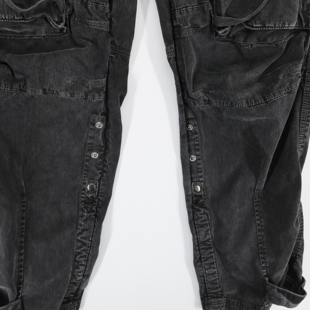 We The Free People Cant Compare Slouch Cargo Pants Womens S Black Elastic Waist - Picture 10 of 12